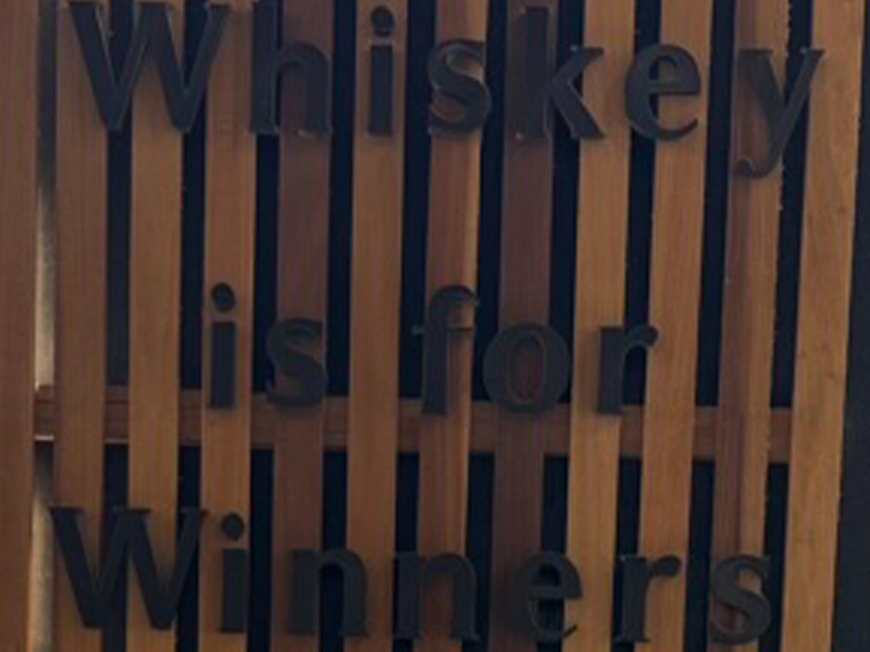 Whiskey is for winner